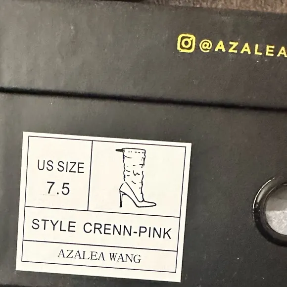 AZALEA WANG ‘CRENN PINK SLOUCH BOOTS