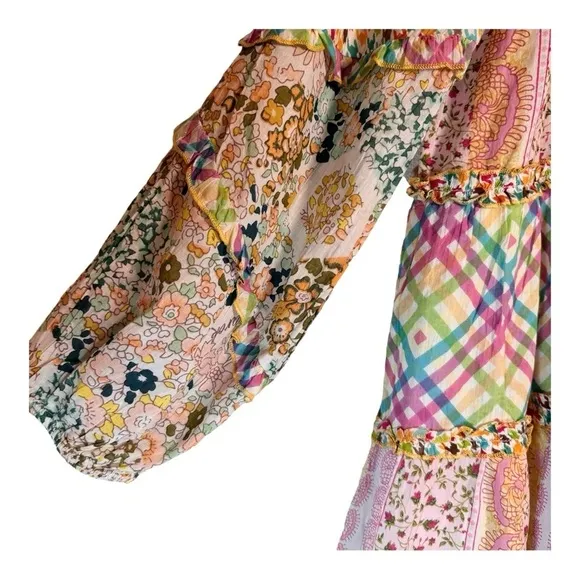 Barok Paris Spring Fling Patchwork Mini Dress NWT
