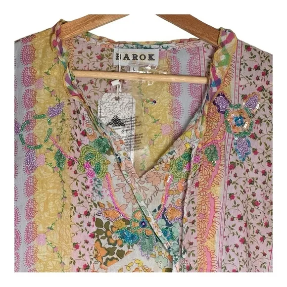 Barok Paris Spring Fling Patchwork Mini Dress NWT