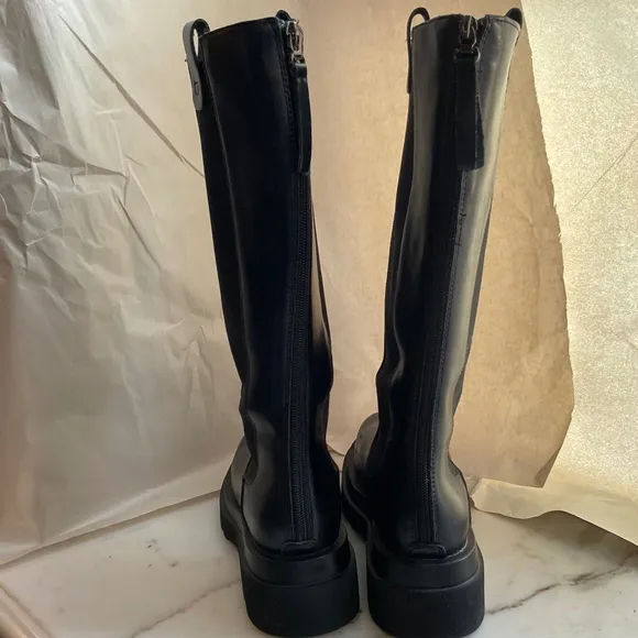BASSO Nixon size 40 Combat Knee High Boots NEW