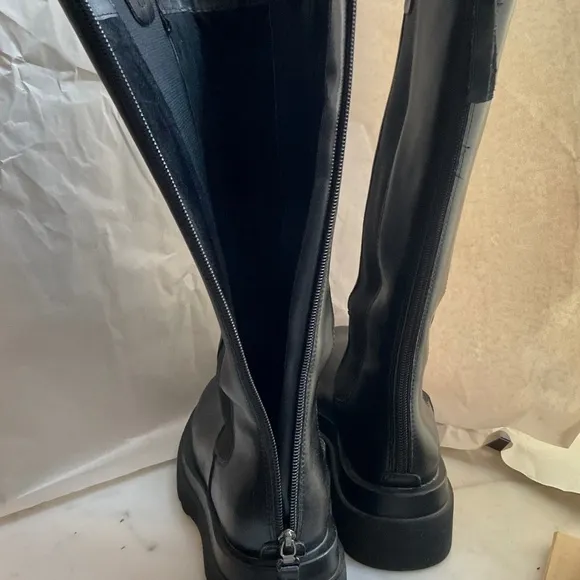 BASSO Nixon size 40 Combat Knee High Boots NEW