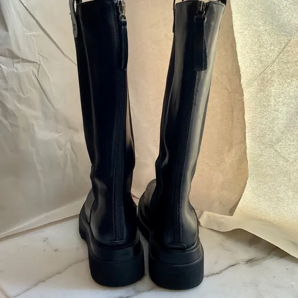 BASSO Nixon size 40 Combat Knee High Boots NEW
