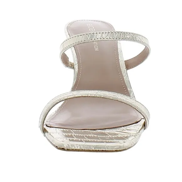 BCBGeneration Women's Salin Dress Sandals Gold Metallic Snake Size 9