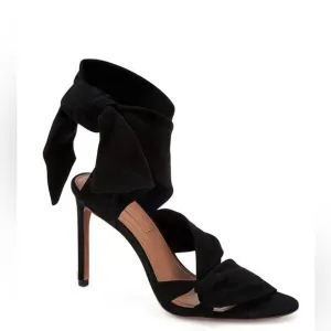 BCBGMAXAZRIA Emma Womens Suede Open Toe Heel Sandals 7