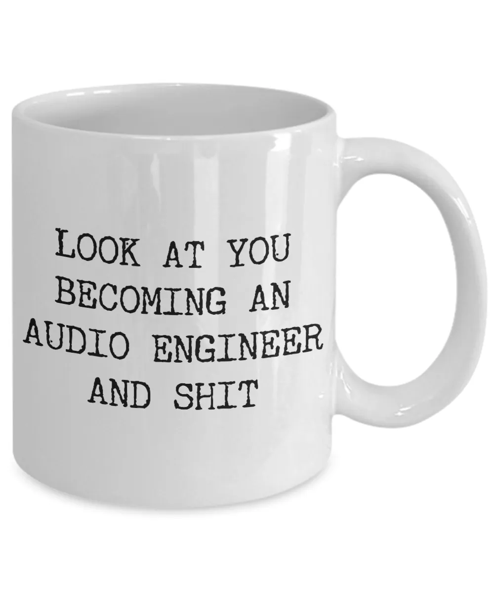 Becoming An Audio Engineer Mug Coffee Cup Funny Gift