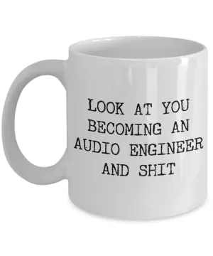 Becoming An Audio Engineer Mug Coffee Cup Funny Gift