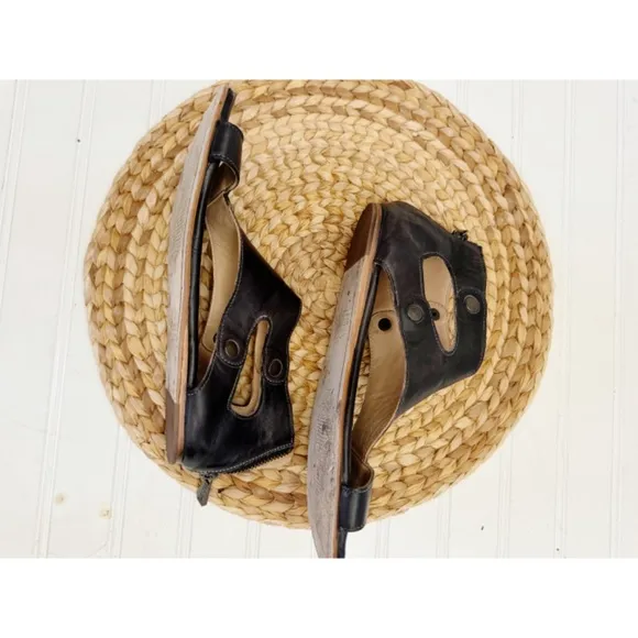 BED STU Soto Leather Dress Sandal Black Lux 7