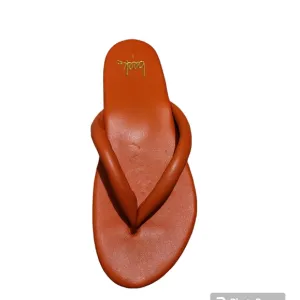Beek tangerine sunbird Sandals - 6 summer bold bright thong spring beach leather