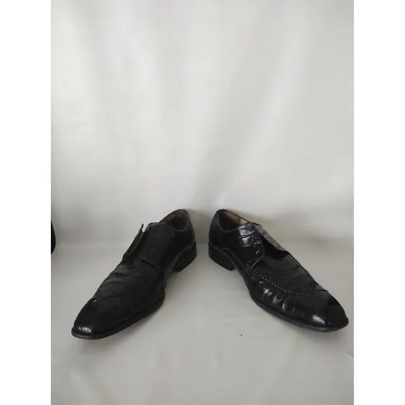 Belvedere Genuine Crocodile Dress Shoes for Men. Size 11.5 Authentic Ones.