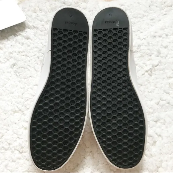 Bershka Rare White WHAT EVER Platform Sneakers