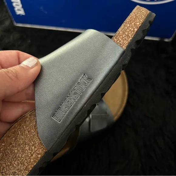 BIRKENSTOCK Madrid gray sandals slip on shoes women’s eur 40 new