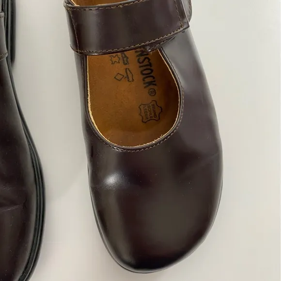 Birkenstock Vintage Footprints Annapolis Brown Strap Mary‎ Jane Comfort Shoes
