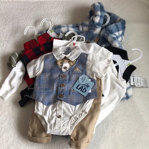 Blue and Tan Kids Outfit by The Children's Place