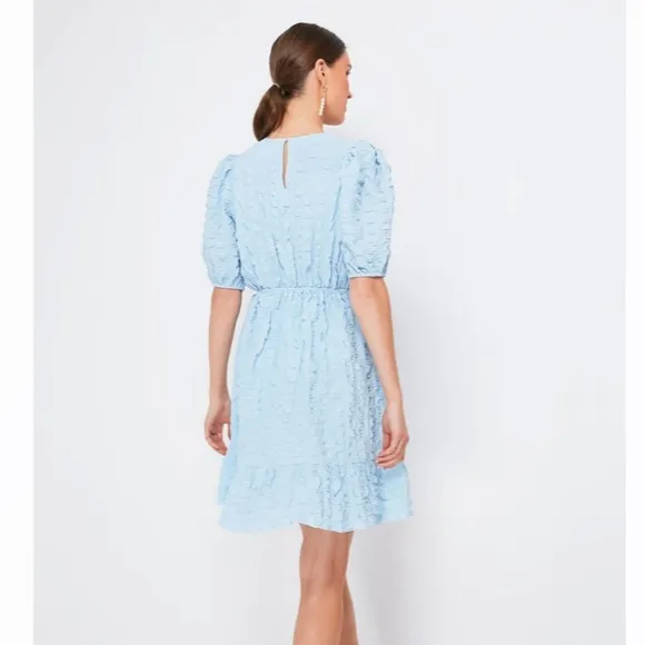 Blue Textured Emersyn Mini DressHYACINTH HOUSE