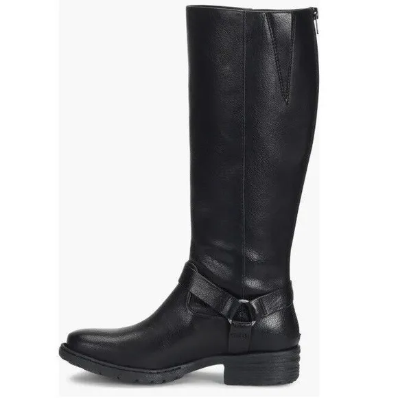 B.O.C Born Of Concept Women Black Knee High Zip Chesney Tall Boots US 6.5 EU 37