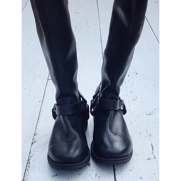 B.O.C Born Of Concept Women Black Knee High Zip Chesney Tall Boots US 6.5 EU 37