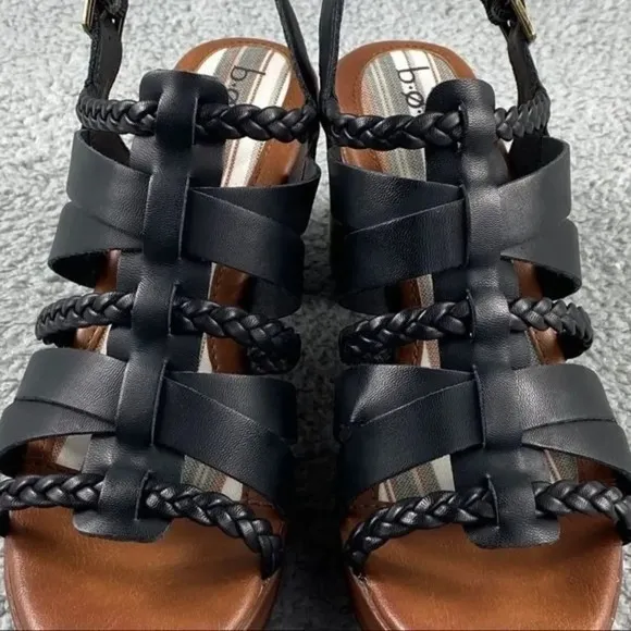 B.O.C BY BORN Garcelle Sandals Strappy Shoes Womens 10 M Clog Platform Buckle‎