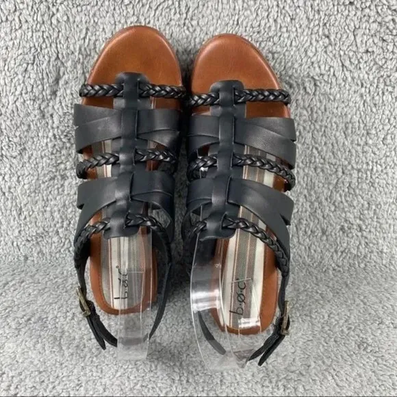 B.O.C BY BORN Garcelle Sandals Strappy Shoes Womens 10 M Clog Platform Buckle‎