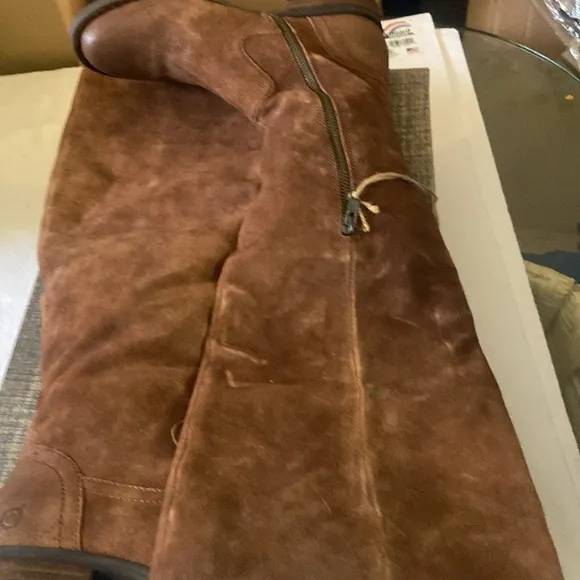 Born Britton Rust distressed over the knee boots