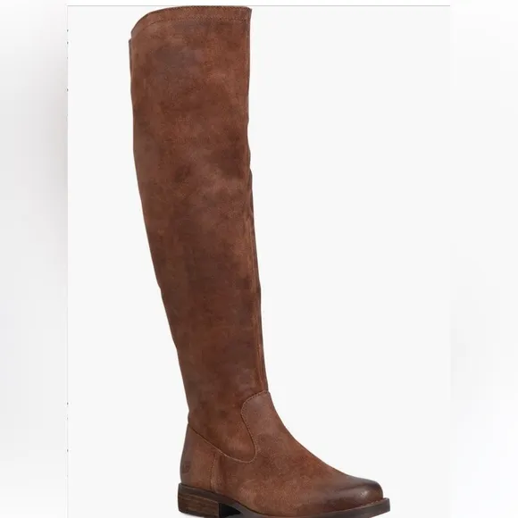 Born Britton Rust distressed over the knee boots