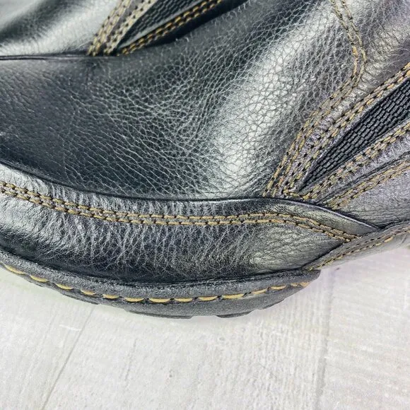 Born Hand Crafted Footwear Men's Black Leather Slip On Comfort Shoes Sz 8M EU 41