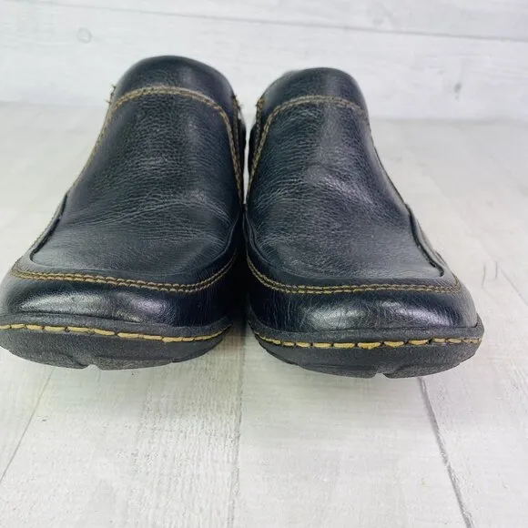 Born Hand Crafted Footwear Men's Black Leather Slip On Comfort Shoes Sz 8M EU 41