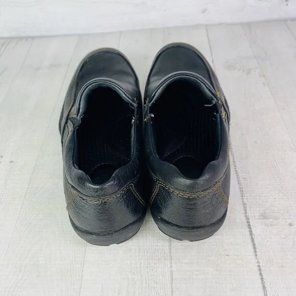 Born Hand Crafted Footwear Men's Black Leather Slip On Comfort Shoes Sz 8M EU 41