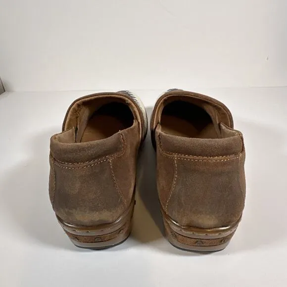 Born Sundance Bailie Aztec Platform Clog - White/Brown - Women's 11 (Euro 43)