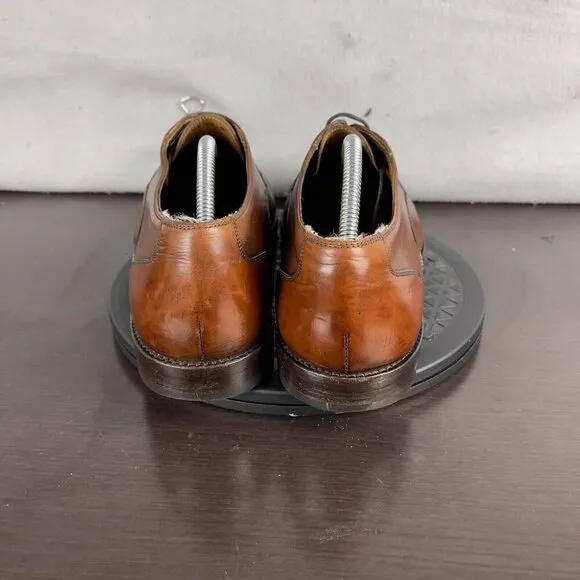 Bragano by Cole Haan Cap Toe Oxford Dress Shoes Brown Leather ITALY Size 11