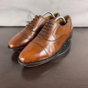 Bragano by Cole Haan Cap Toe Oxford Dress Shoes Brown Leather ITALY Size 11