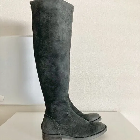 Børn Borman Knee High Suede Boots Black NWT size 5.5