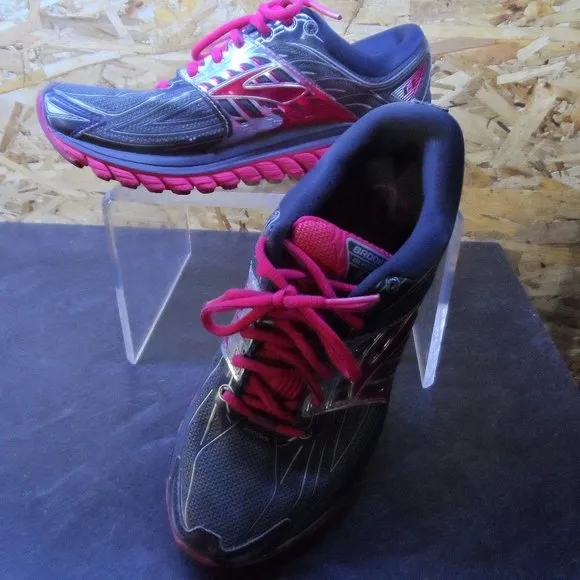 Brooks Glycerin 14 Athletic Running Shoes Sneakers- Size 9.5-pink/black