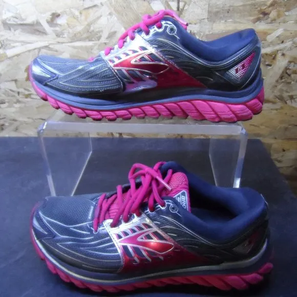 Brooks Glycerin 14 Athletic Running Shoes Sneakers- Size 9.5-pink/black