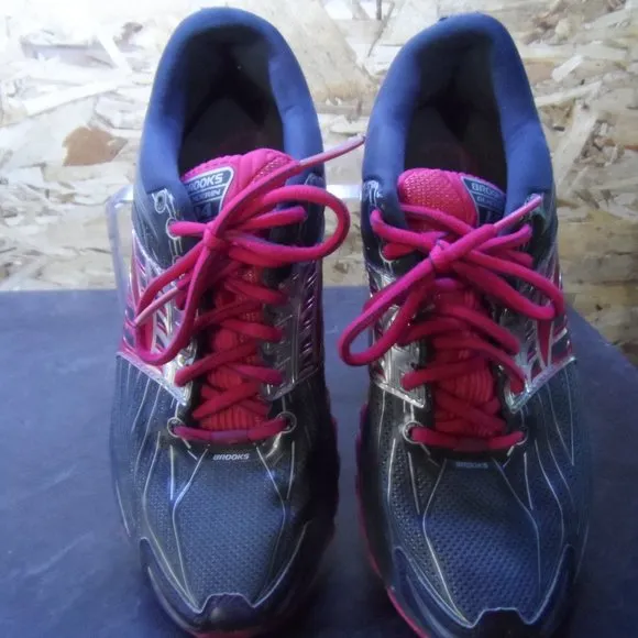 Brooks Glycerin 14 Athletic Running Shoes Sneakers- Size 9.5-pink/black
