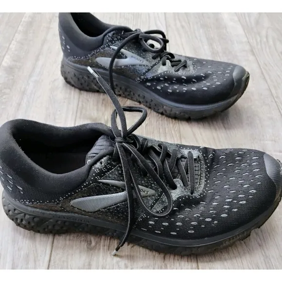 Brooks Glycerin 16 Sneakers Men's 10D Black Running Athletic Shoes Elite Hybrid
