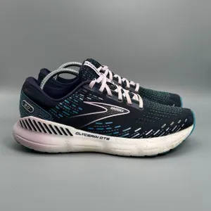 Brooks Glycerin GTS 20 Women's 11 Black Athletic Shoes Lace-Up Low Top Sneakers