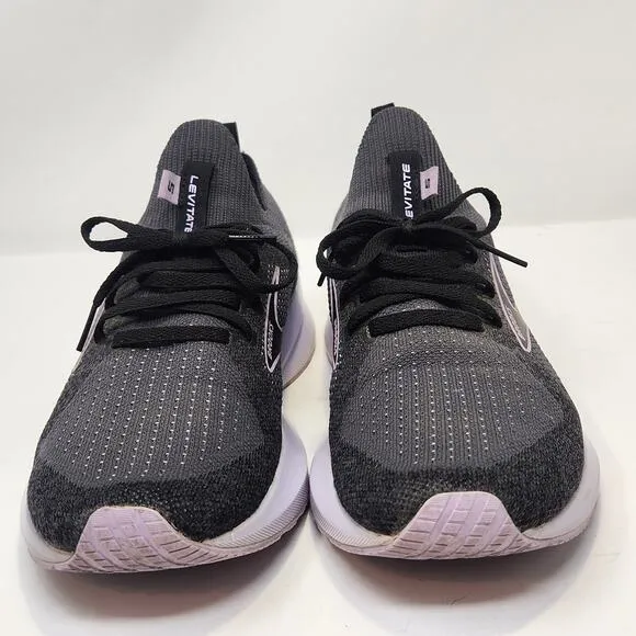 Brooks Women Levitate 5 Stealthfit Running Shoes Sneakers Size 9 M Gray Purple