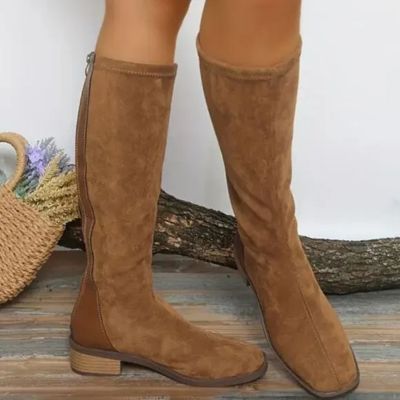 Brown Knee-High Suede Boots sz 8.5