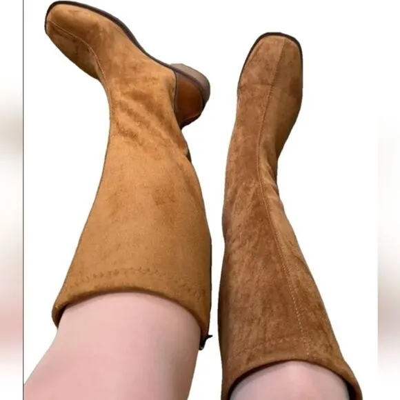 Brown Knee-High Suede Boots sz 8.5