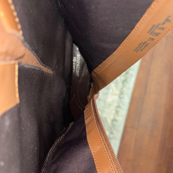 Brown Leather Knee-High Boots naturalizer brand wide calf 8 1/2
