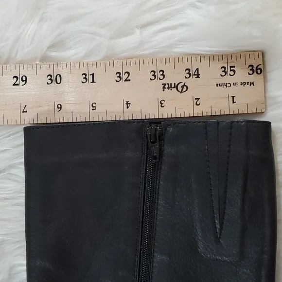 Bueno Leather Knee High Boots Black  9
