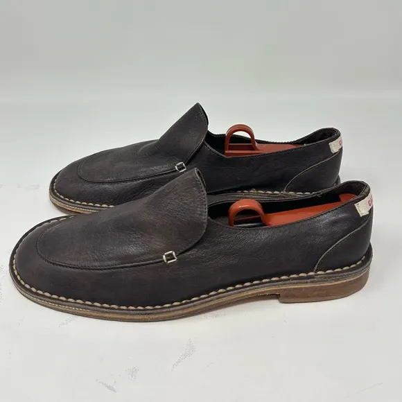 Camper 17158 Dark Brown Slip on Leather loafer's shoes Men's 40