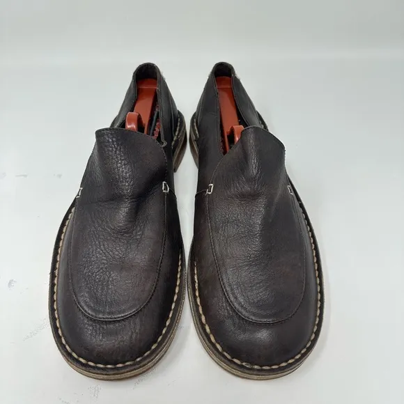 Camper 17158 Dark Brown Slip on Leather loafer's shoes Men's 40