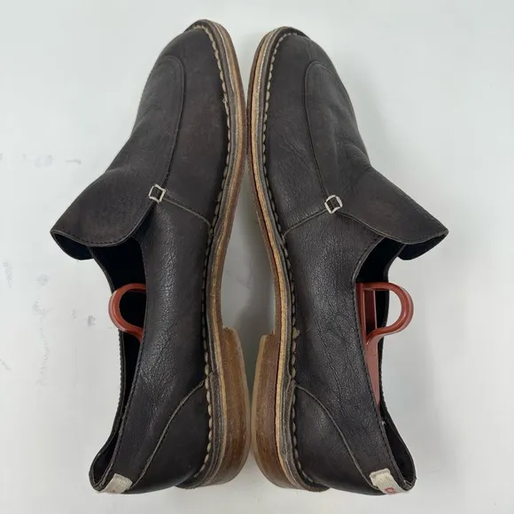 Camper 17158 Dark Brown Slip on Leather loafer's shoes Men's 40
