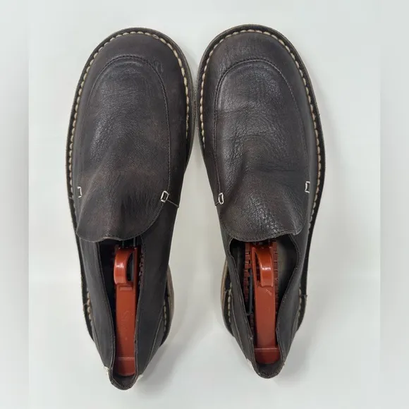 Camper 17158 Dark Brown Slip on Leather loafer's shoes Men's 40