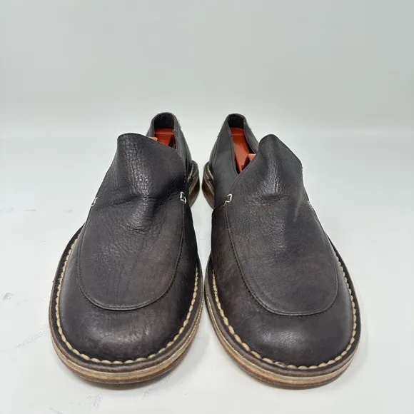 Camper 17158 Dark Brown Slip on Leather loafer's shoes Men's 40