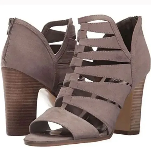 Carlos Santana Womens Solera Faux Suede Cut Out Dress Sandals Size 7