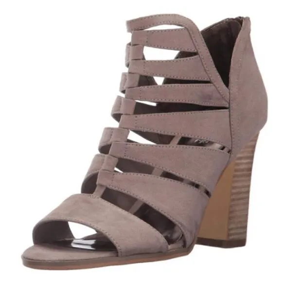 Carlos Santana Womens Solera Faux Suede Cut Out Dress Sandals Size 7