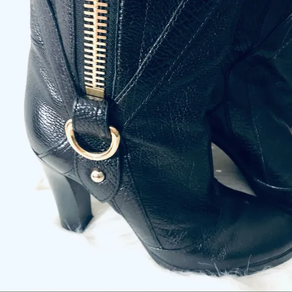 CESARE PACIOTTI WOMEN’S BLACK KNEE-HIGH BOOTS.SIZE 8.5