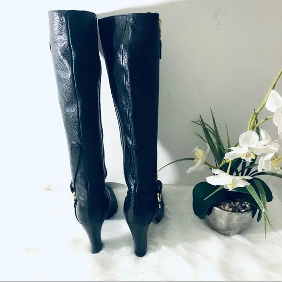 CESARE PACIOTTI WOMEN’S BLACK KNEE-HIGH BOOTS.SIZE 8.5